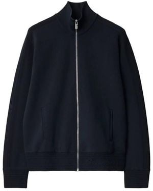 Burberry Logo Embroidered Sport Jacket - Blue