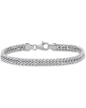 Amour 5.5Mm Double Curb Link Chain Bracelet - Metallic