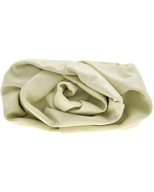 Burberry Faux Flower Detailing Clutch Bag - Metallic