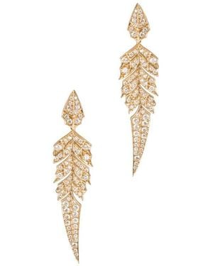 Stephen Webster 18K Rose Diamond Magnipheasant Earrings - Metallic