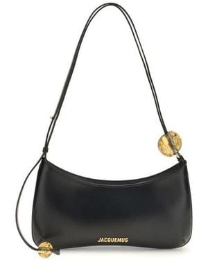 Jacquemus Bisou Perle Shoulder Bag - Black