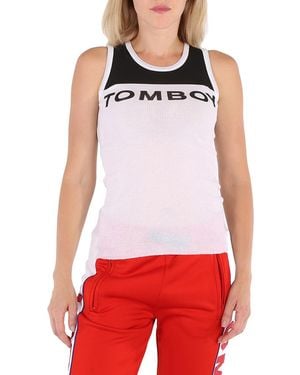 Filles A Papa Ladies, Jersey Ribbed Tank Top, Brand Size 0 - Red