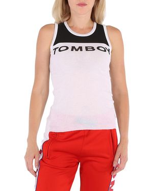 Filles A Papa Ladies, Jersey Ribbed Tank Top, Brand Size 0 - Red