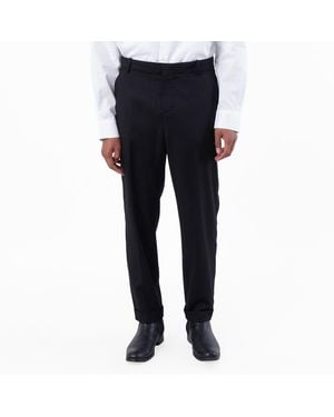 Balmain Tailored Trousers With Satin Side Stripes, Brand Size 50 (Waist - Blue