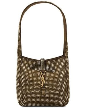 Saint Laurent Mini Le 5 A 7 Supple Shoulder Bag - Brown