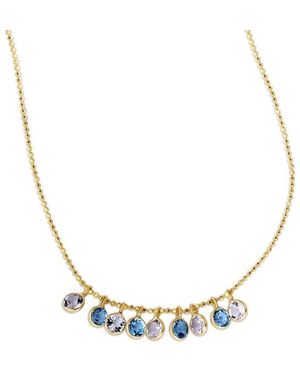 Tresorra 14K And Topaz Dancing Drop Necklace - Metallic