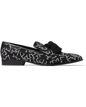 Jimmy Choo Foxley Caviar Bead Embroideryr Slippers, Brand Size 42 Us - Black