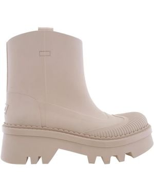 Chloé Raina Waterproof Rain Boots, Brand Size 40 (Us - Grey