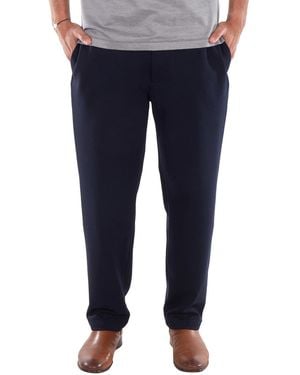 Emporio Armani Straight-Leg Tailored-Cut Trousers - Blue