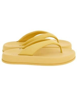 Ferragamo Darielle Platform Thong Sandals - Yellow