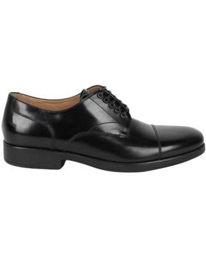 Ferragamo Larry Lace Up Shoes - Black