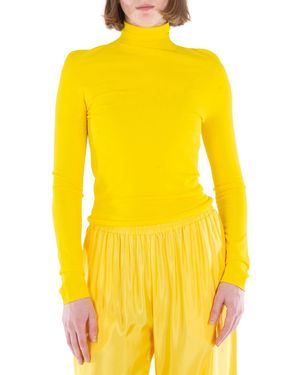 Acne Studios Turtleneck Long Sleeve Top - Yellow