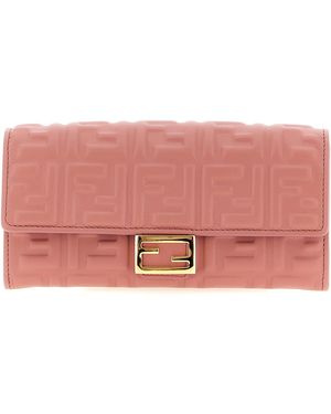 Fendi 'Continental Baguette' Wallet On Chain - Pink