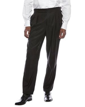 Brunello Cucinelli Pleated Evening Pants, Brand Size 52 (Us - Black