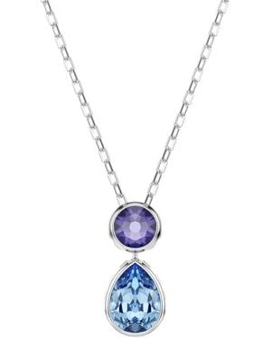 Swarovski Chroma Reversible Pendant Necklace - Metallic