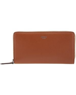 Jimmy Choo Phelix Jc Emblem Leather Wallet - Brown