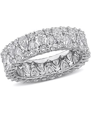 Created Forever 3 4/5Ct Tw Round And Pear Shape Lab-Grown Diamond Ring - Metallic