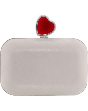Jimmy Choo Micro Cloud Heart Clasp Clutch Bag With Chain Strap - Multicolor