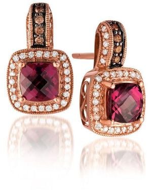 Le Vian Ladies Semi Precious Fashion Earrings - Red
