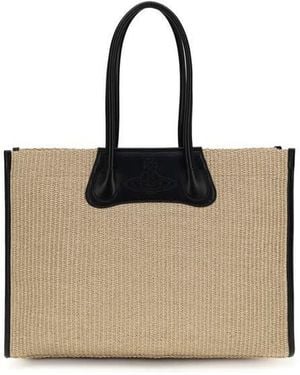 Vivienne Westwood Troy Shoulder Bag - Natural
