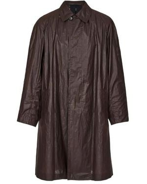 Ferragamo Button-Up Parka - Brown