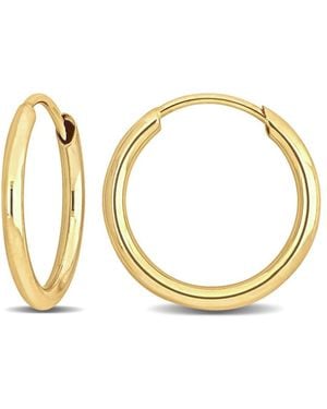 Amour 13Mm Hoop Earrings - Metallic