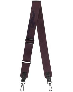 Longchamp Mocha Canvas Shoulder Strap - Purple