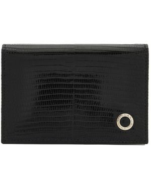 BVLGARI Business Leather Card Holder - Black