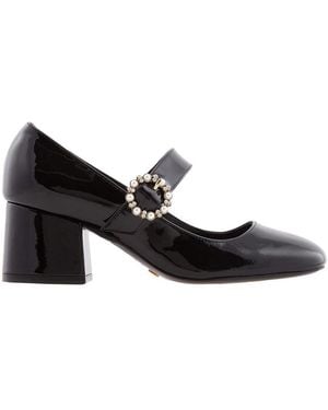 Stuart Weitzman Sloane Patent Mary Jane Court Shoes, Brand Size 35 Us - Black