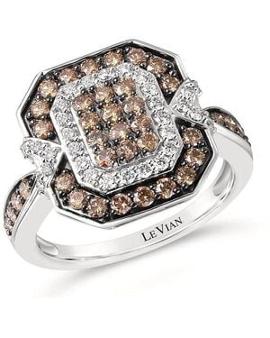 Le Vian Ladies Chocolate Cluster Rings Set - Metallic