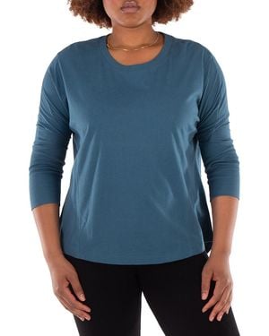 The Good Tee Relaxed Fit Eco-Batwing Tee - Blue