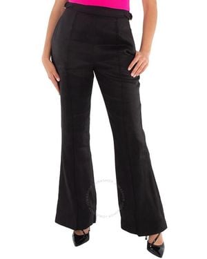 Aje. Aje Linen-Blend Elements Flared Pant - Black
