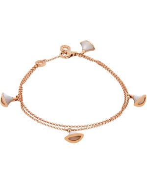 BVLGARI 18K Rose Mother Of Pearl Diva's Dream Bracelet - Metallic