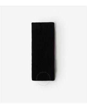 Burberry Ribbed Wool Blend Tights - Black