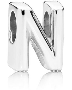 PANDORA Letter N Charm - White