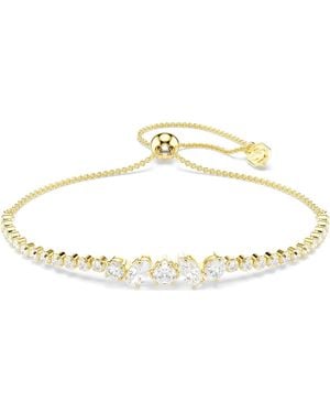 Swarovski Mesmera Bracelet, Mixed Cuts, 18K Finish - Metallic