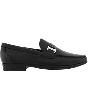 Bally Colbar Calf Grained Moccassins, Brand Size 10 Us - Black