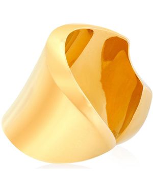Burberry Shield Curve Ring - Yellow