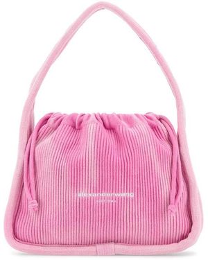 Alexander Wang Corduroy Small Ryan Handbag - Pink