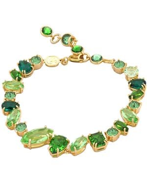 Swarovski Gema Mixed Cuts Crystal Bracelet, Size Medium - Green