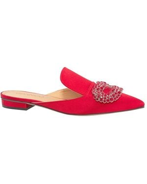 Giannico Ladies Crystal-Embellished Woven Slippers, Brand Size 35 Us - Pink