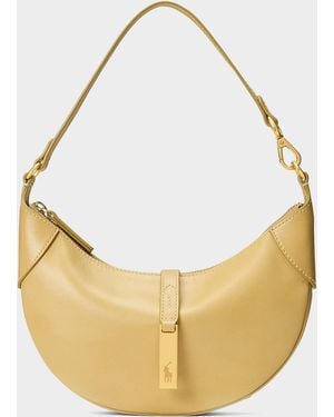 Polo Ralph Lauren Polo Id Leather Shoulder Bag - Metallic