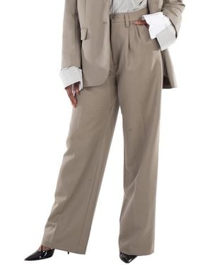 Anine Bing Carrie Wide-Leg Pant, Brand Size 34 (Us - Grey