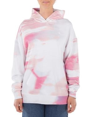 Calvin Klein Diffused Skyscape Classic Hoodie - Purple