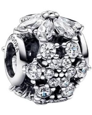 PANDORA Sparkling Herbarium Cluster Round Charm - White