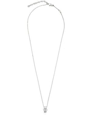 Gucci Interlocking Sterling Necklace - White