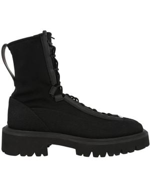 Ferragamo Atlante 2 Hybrid Combat Boots - Black