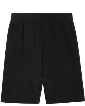 Ami Paris Elasticated Waist Bermuda Shorts - Black