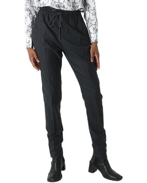 Burberry Dark Melange Wool Lidywhs Trouser, Brand Size 6 (Us - Black