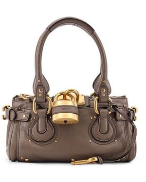 Chloé Chlo Mud Small Paddington Handbag - Brown